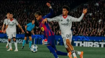 برشلونة يعكس النتيجة ويحقق انتصارًا حاسمًا على فرانكفورت في مباراة مثيرة 1